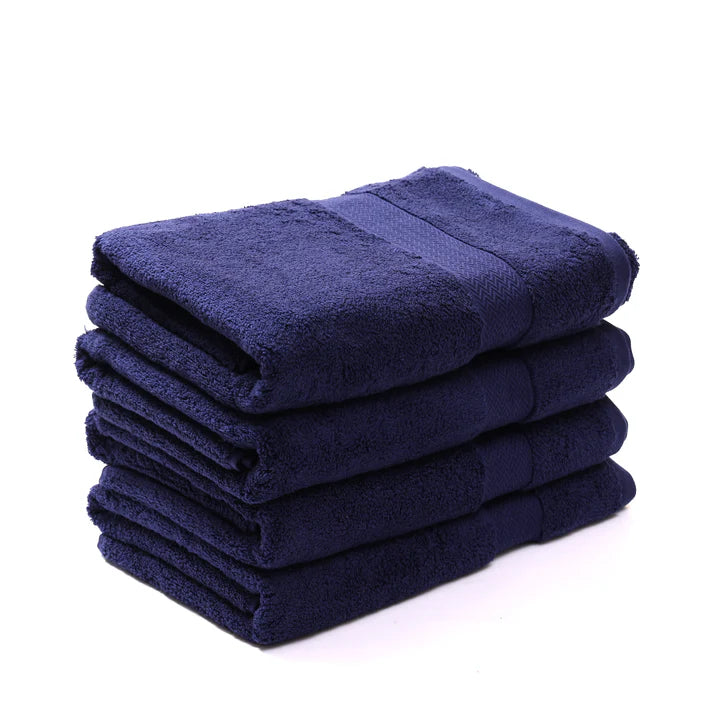 100% Cotton Zero Twist Bath Towel [Pack of 04]